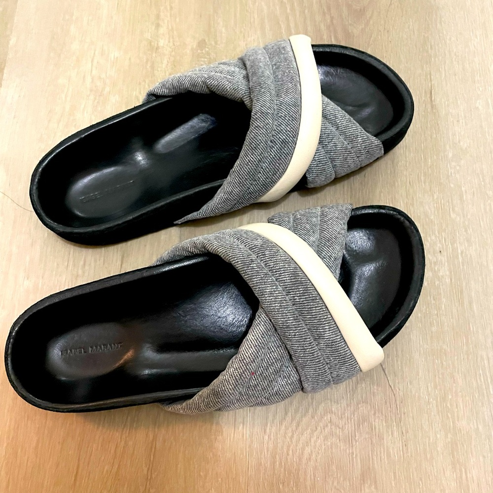 Isabel Marant denim Crossover Mules